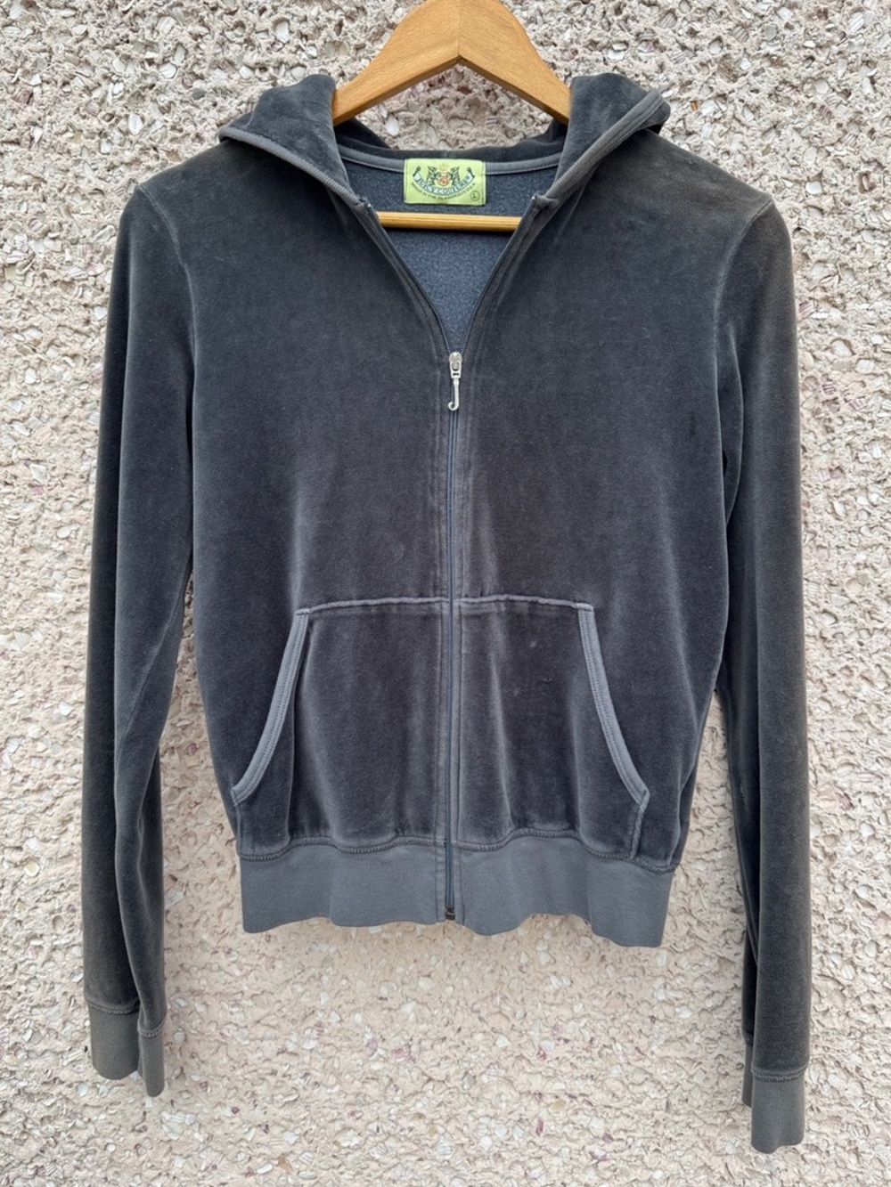 Juicy Couture Velour Hooded Sweatshirt Y2K